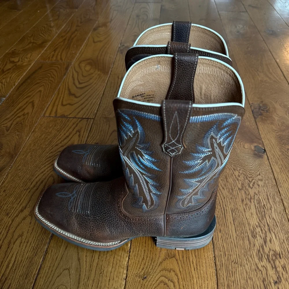 Men’s Ariat Quickdraw Western Boots, Size 13 EE (Wide), Worn once! EUC - Picture 2 of 7